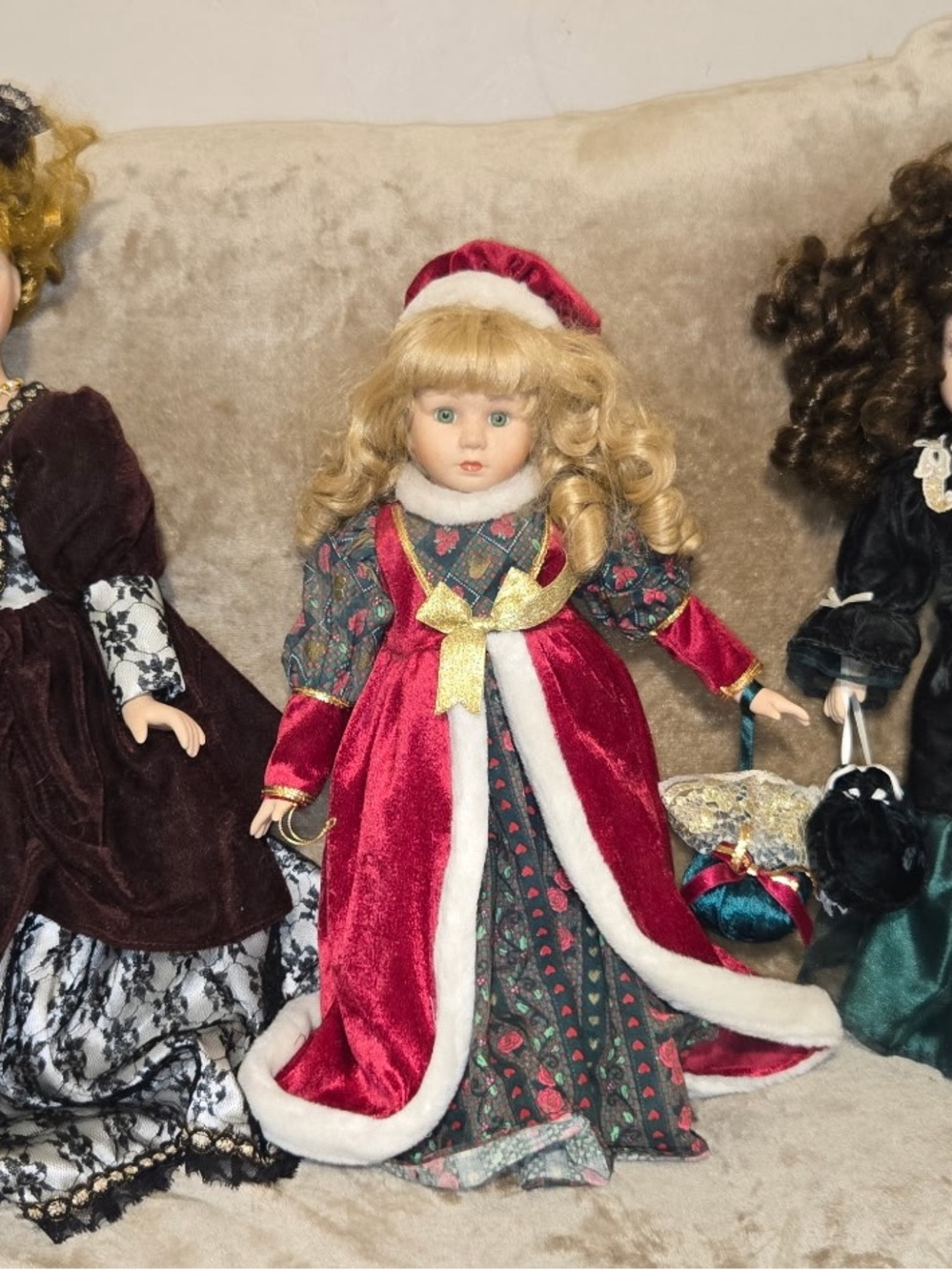 Vintage Collectors Porceline Dolls